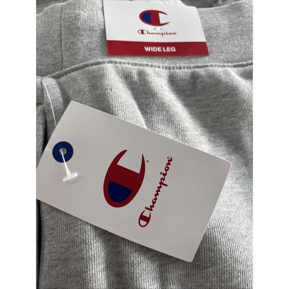 Women's CHAMPION high-rise Gray Sweatpants Size Medium - Picture 6 of 7